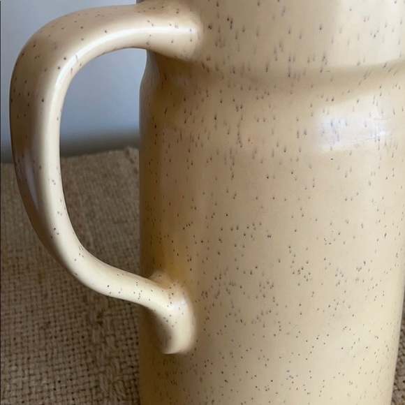Speckled Pottery Pitcher style Vase with Handle - Picture 5 of 14
